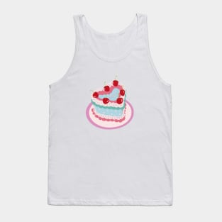 Cancer Baby Heart Cake Design Tank Top